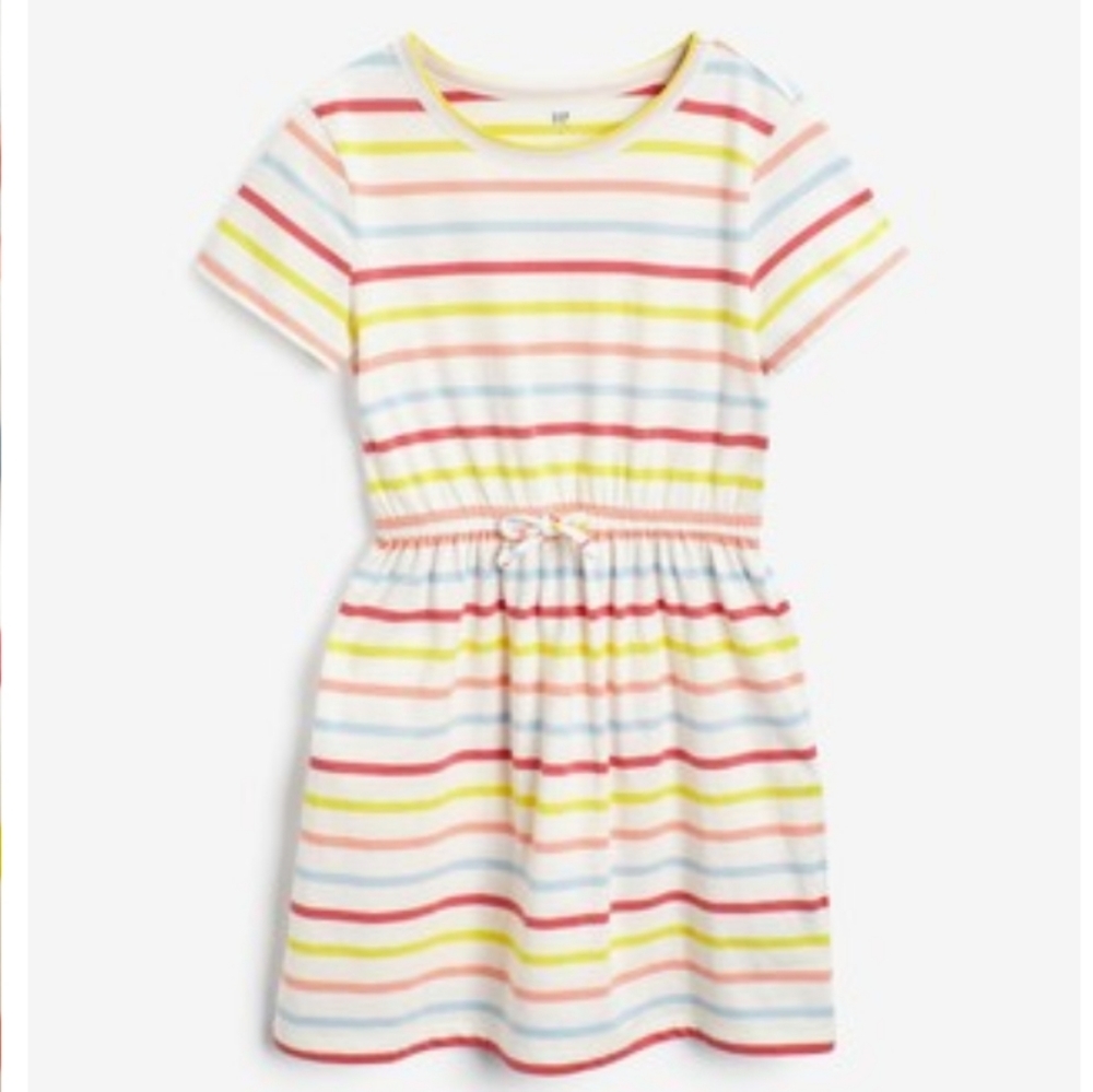 Gap tie waist dress girls medium NWT